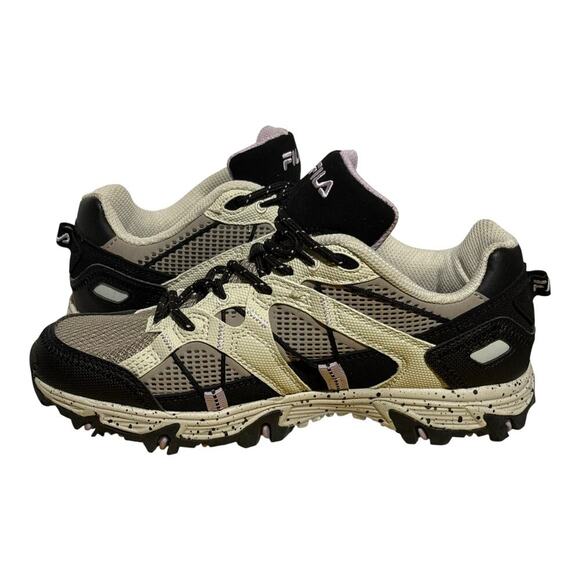 Fila Trail Running Shoes Women's Size 6 Cream Black Lavender Rugged Outdoor - Picture 6 of 8